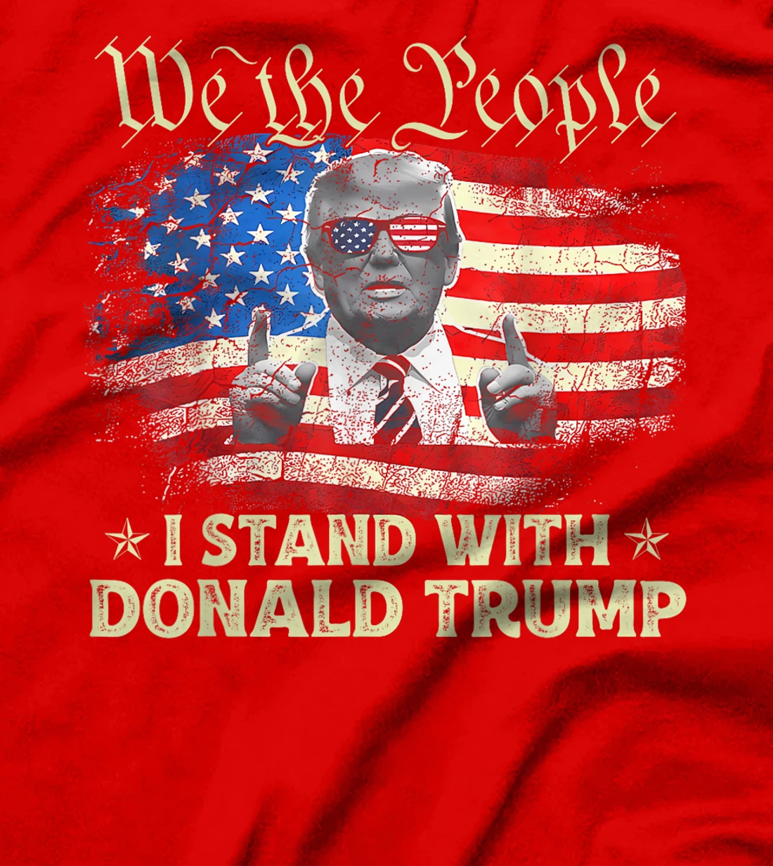 We The People I Stand With Donald Trump 2024 4th Of July T-Shirt