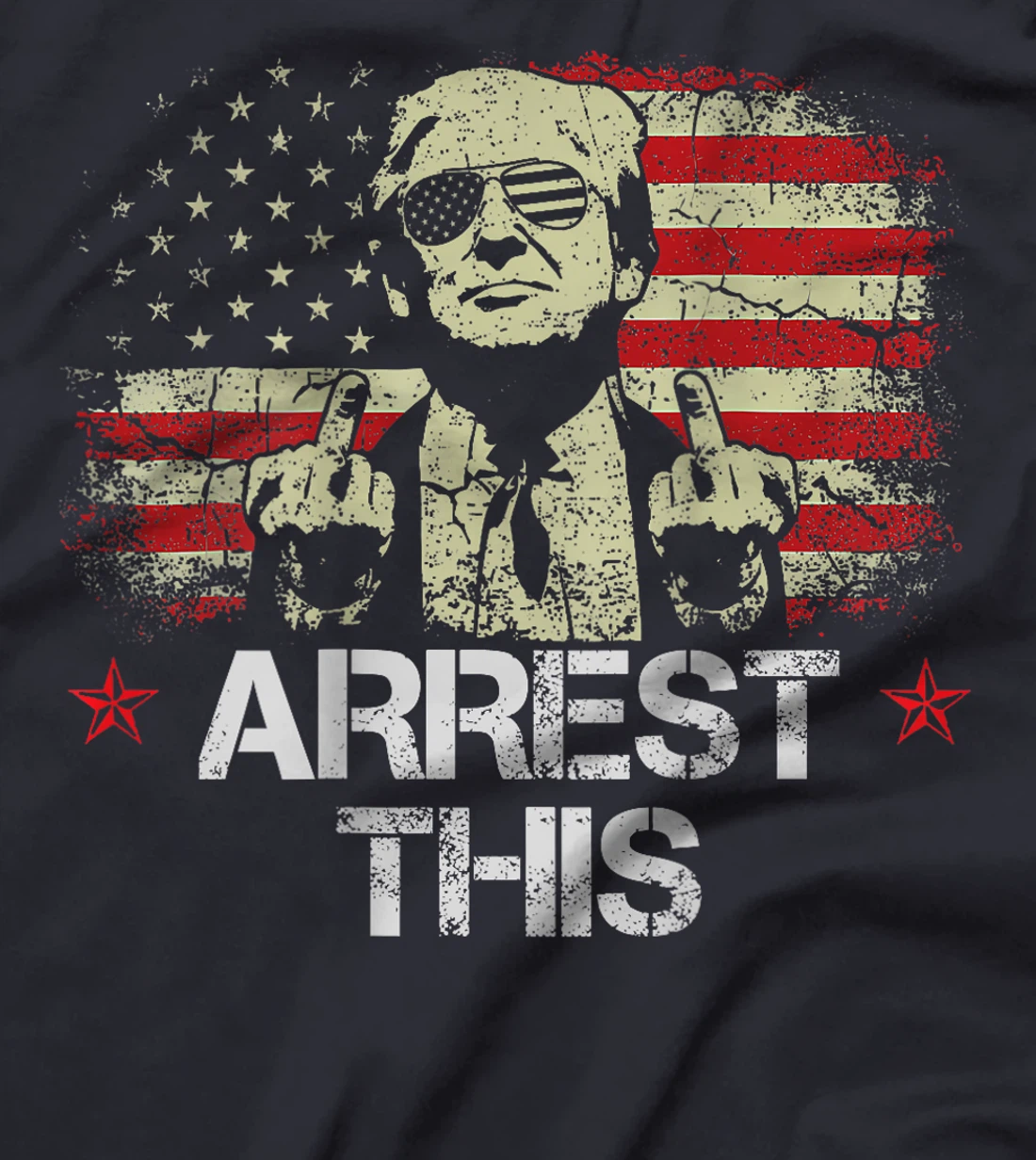 Trump Arrest This Funny Pro Trump 2024 (on Back) T-Shirt