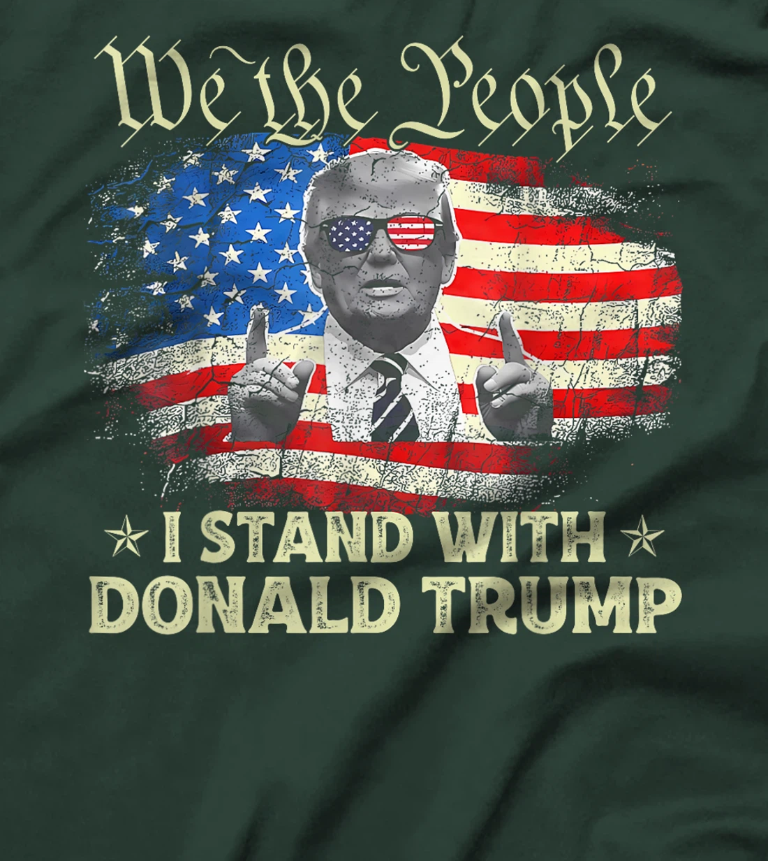 We The People I Stand With Donald Trump 2024 4th Of July T-Shirt