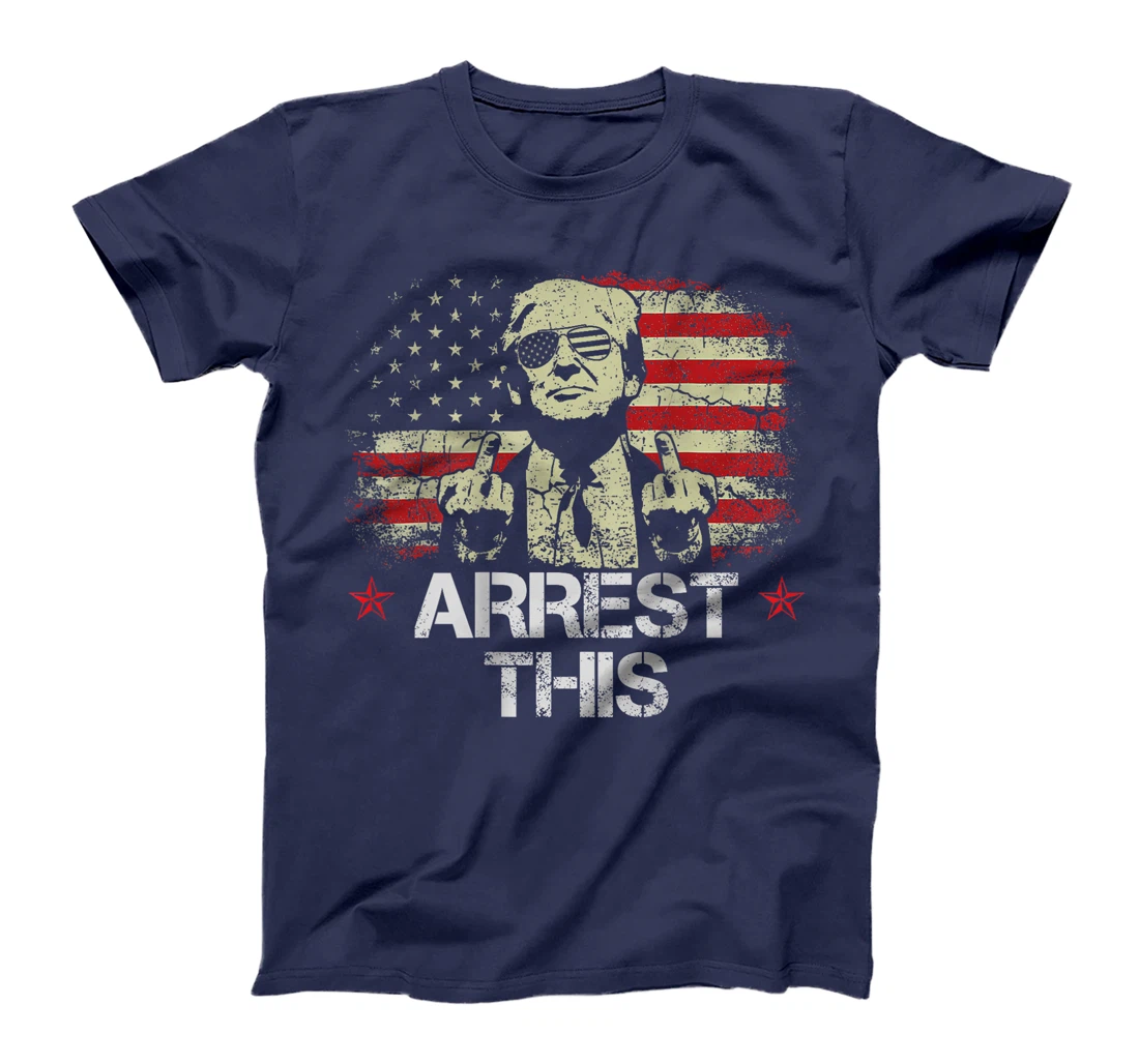Trump Arrest This Funny Pro Trump 2024 (on Back) T-Shirt