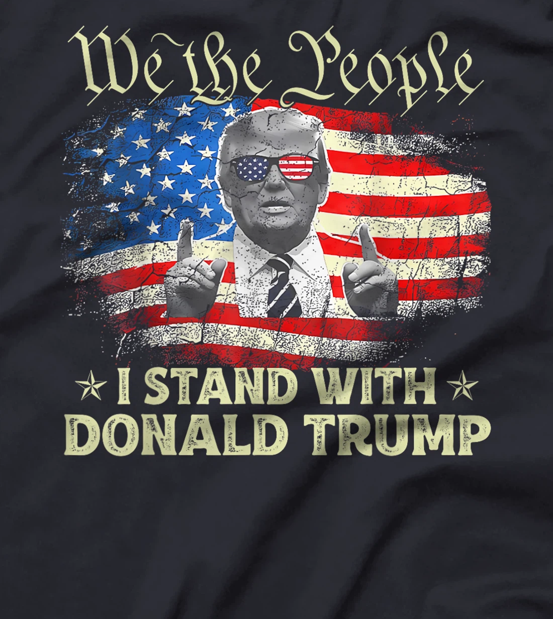 We The People I Stand With Donald Trump 2024 4th Of July T-Shirt
