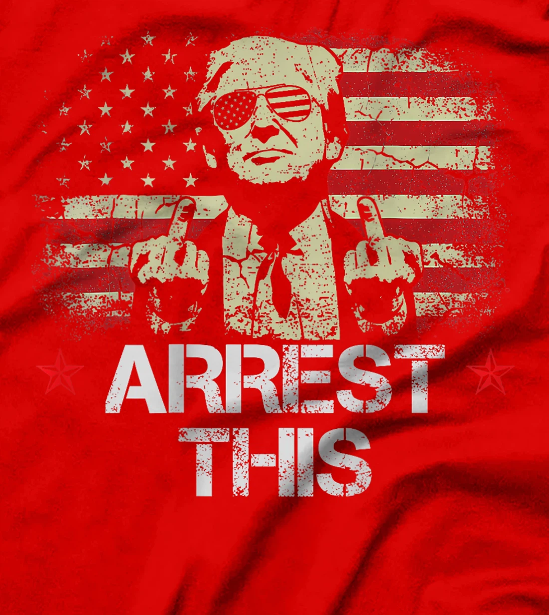 Trump Arrest This Funny Pro Trump 2024 (on Back) T-Shirt