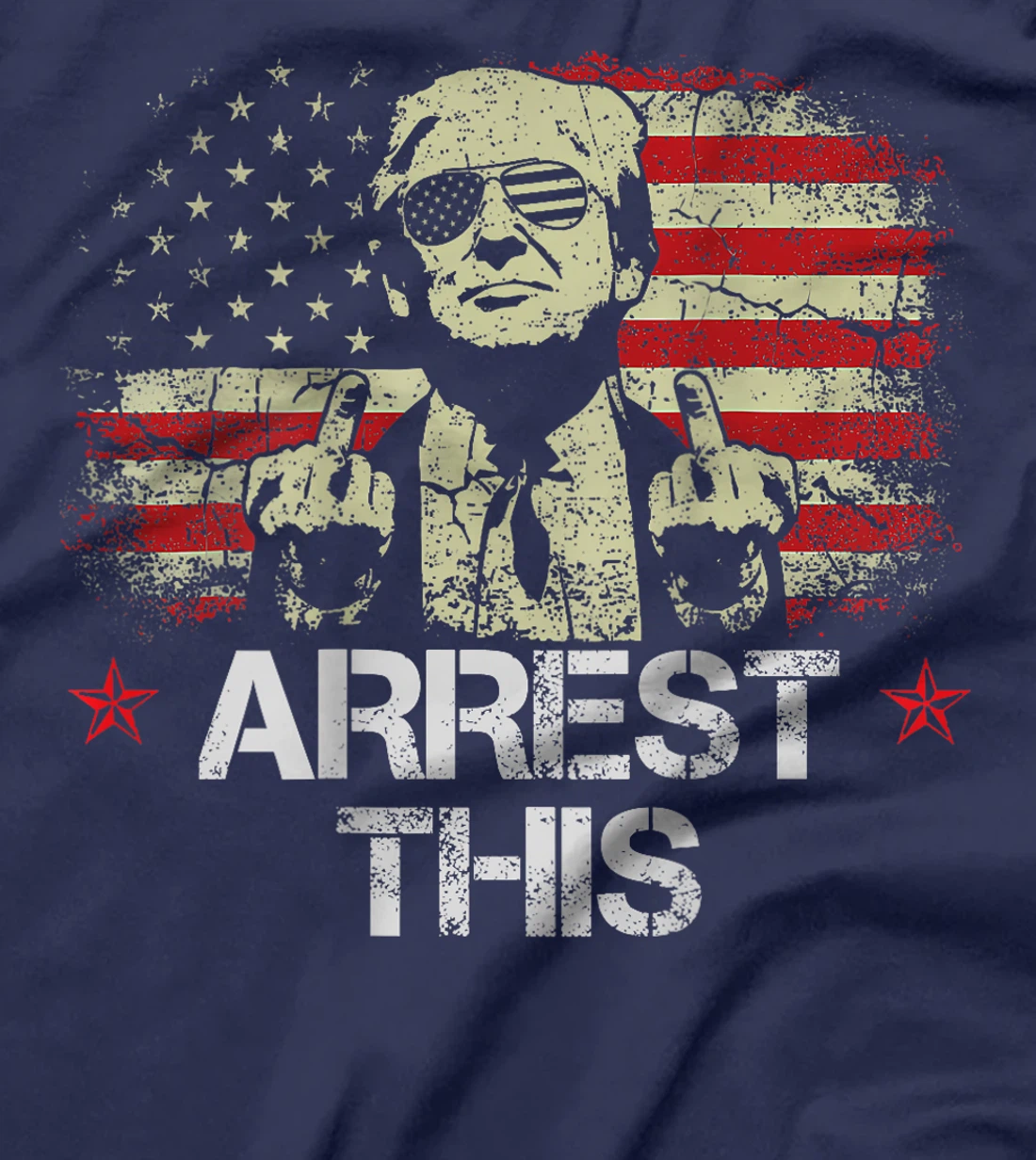 Trump Arrest This Funny Pro Trump 2024 (on Back) T-Shirt