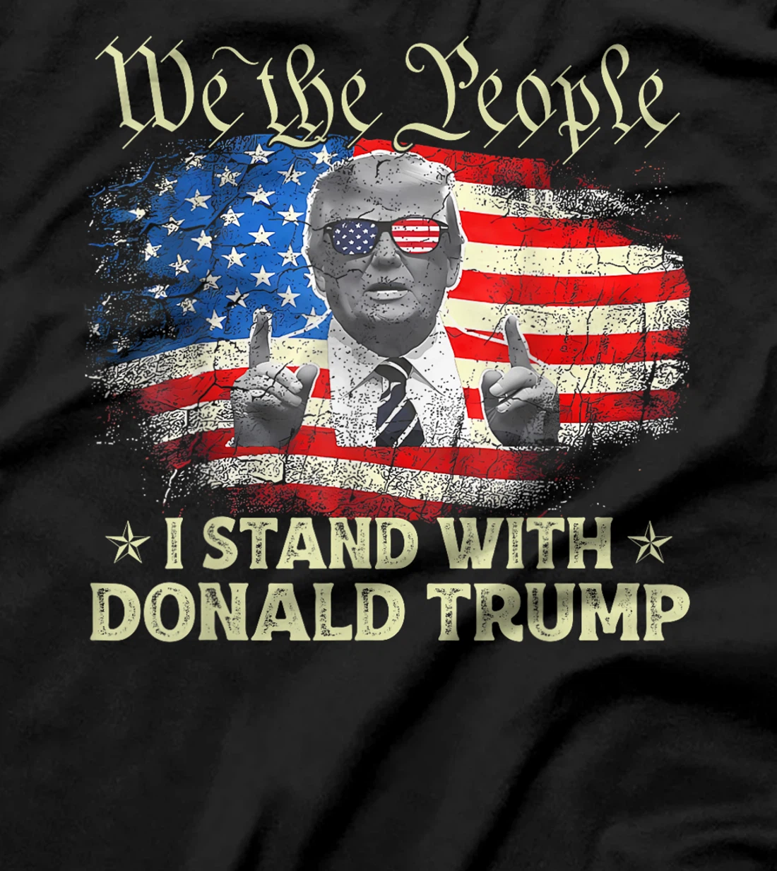 We The People I Stand With Donald Trump 2024 4th Of July T-Shirt