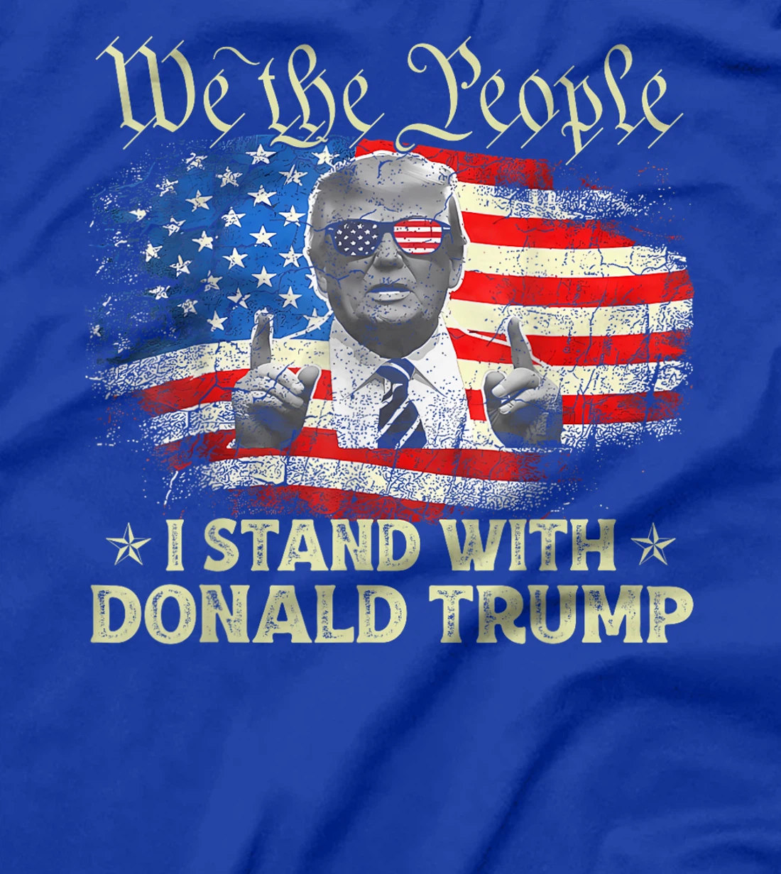 We The People I Stand With Donald Trump 2024 4th Of July T-Shirt