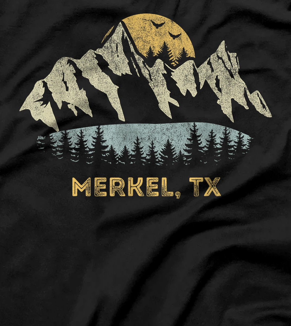 Merkel Texas Mountain Sunset Sunrise TX T-Shirt