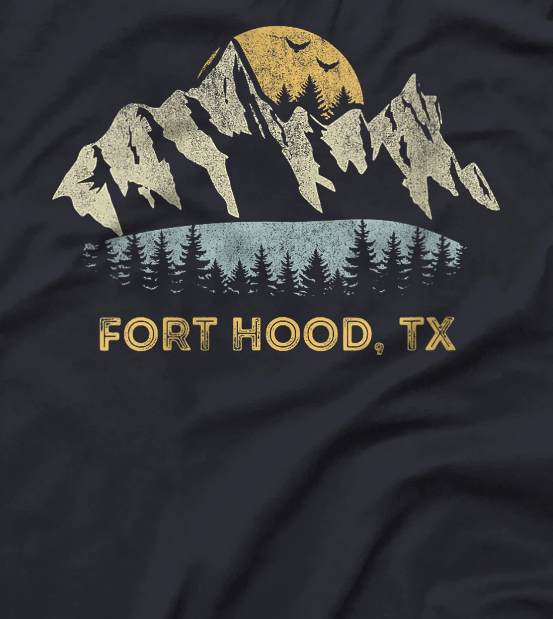 Womens Fort Hood Texas Mountain Sunset Sunrise TX T-Shirt
