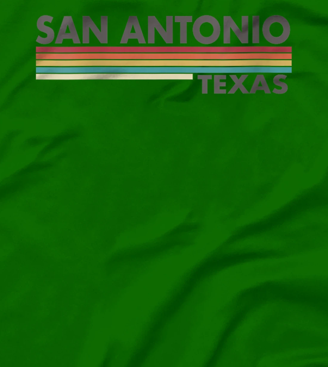 Womens San Antonio - Texas - Vintage / Retro Stripes - Classic T-Shirt