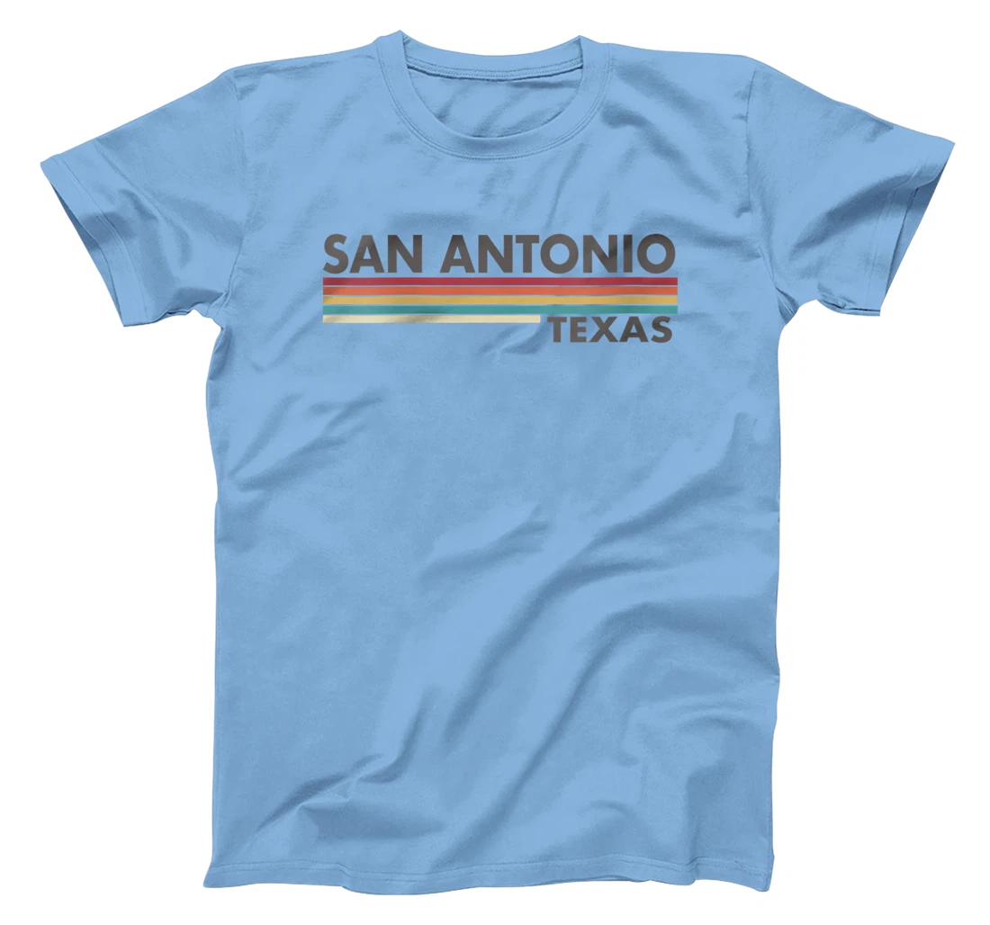 Womens San Antonio - Texas - Vintage / Retro Stripes - Classic T-Shirt