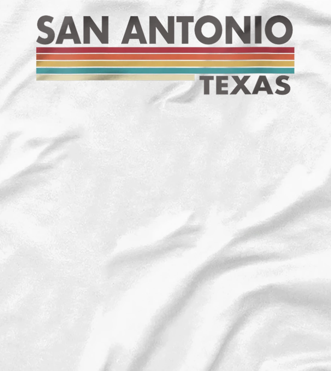 Womens San Antonio - Texas - Vintage / Retro Stripes - Classic T-Shirt