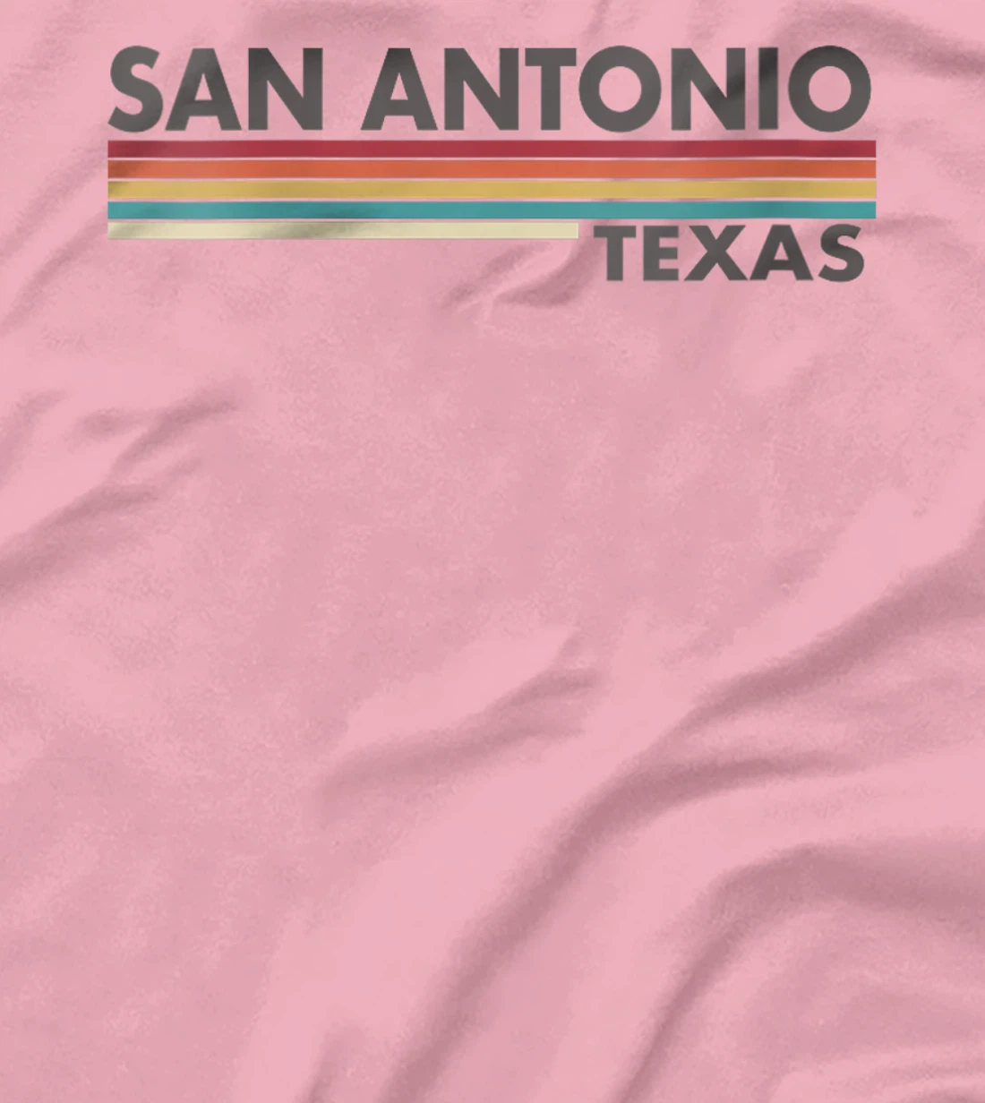 Womens San Antonio - Texas - Vintage / Retro Stripes - Classic T-Shirt