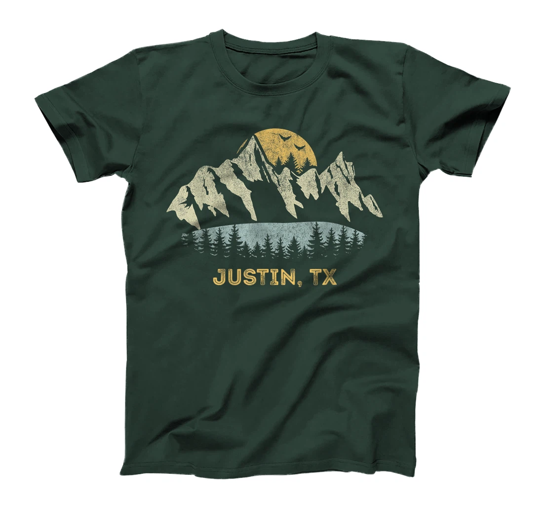 Justin Texas Mountain Sunset Sunrise TX T-Shirt