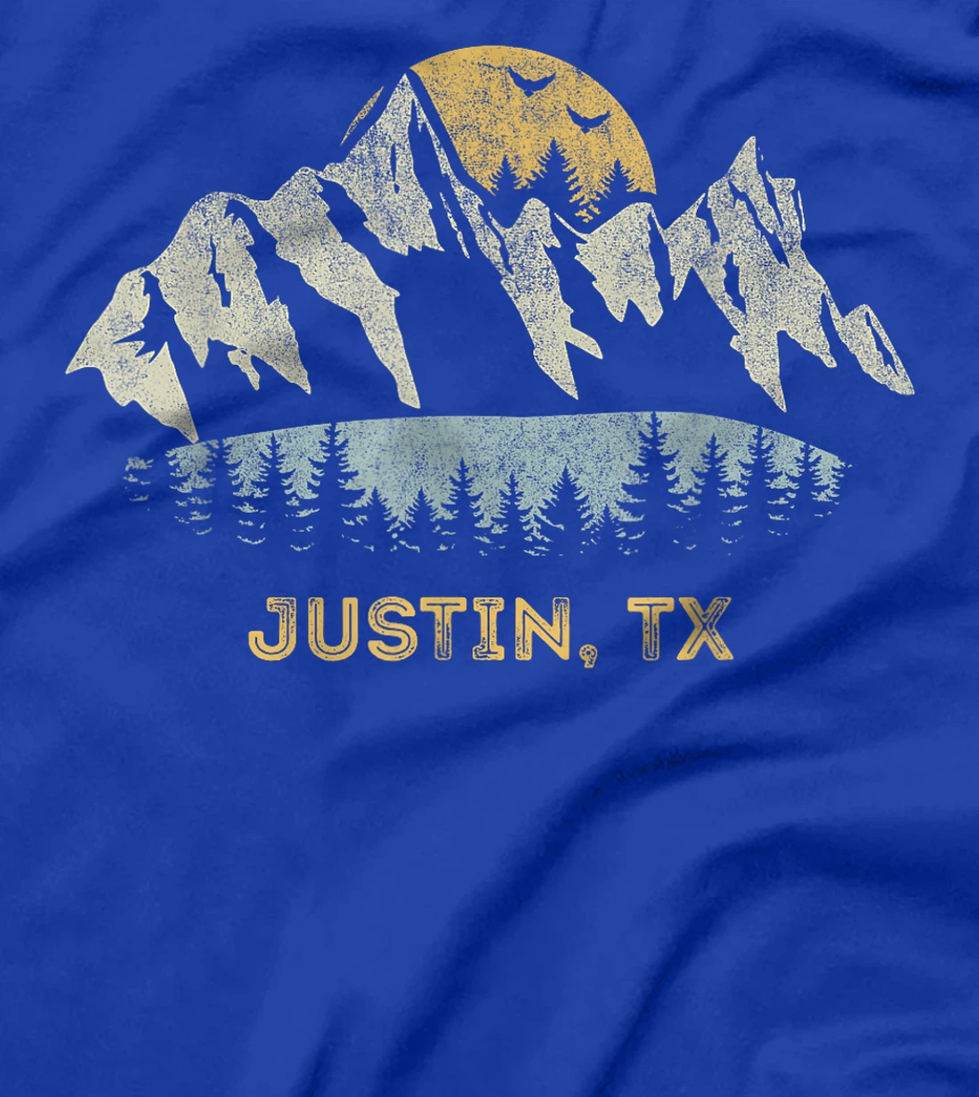 Justin Texas Mountain Sunset Sunrise TX T-Shirt