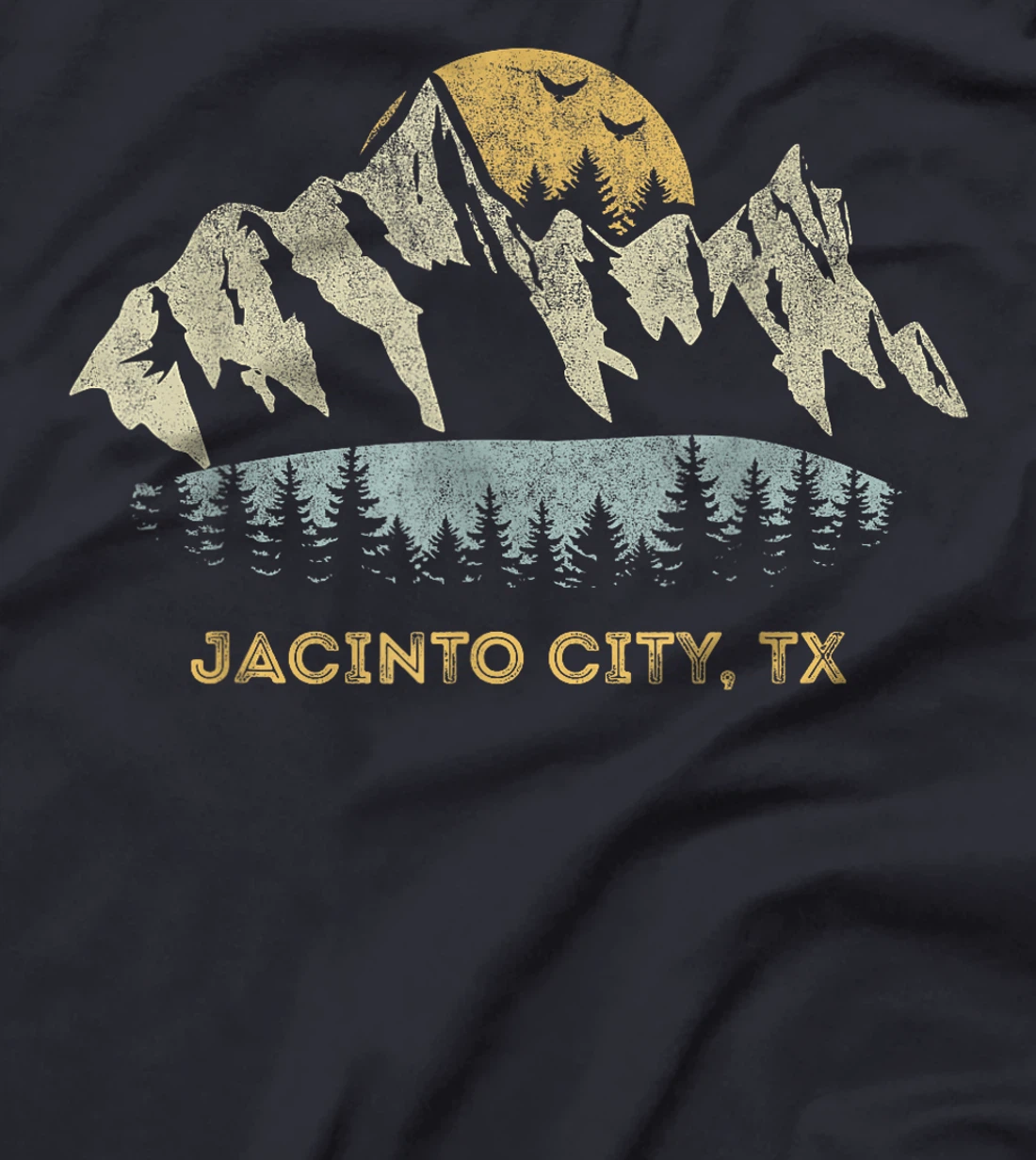 Jacinto City Texas Mountain Sunset Sunrise TX T-Shirt