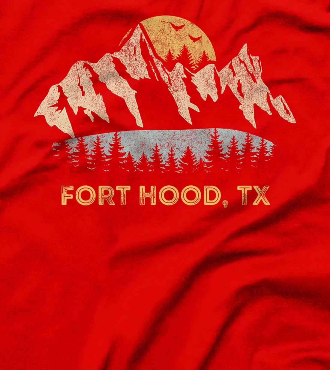 Fort Hood Texas Mountain Sunset Sunrise TX Premium T-Shirt