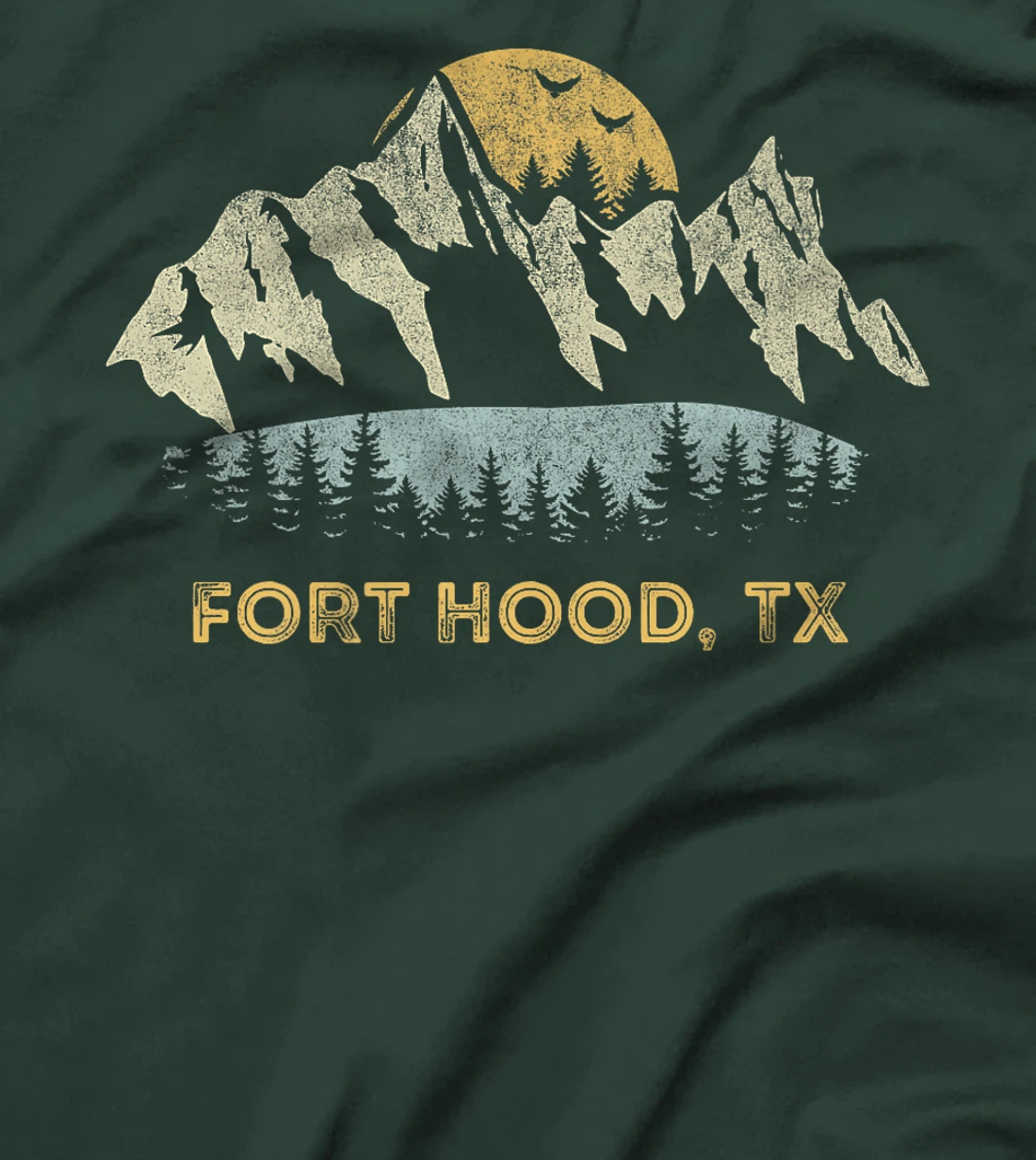 Fort Hood Texas Mountain Sunset Sunrise TX Premium T-Shirt