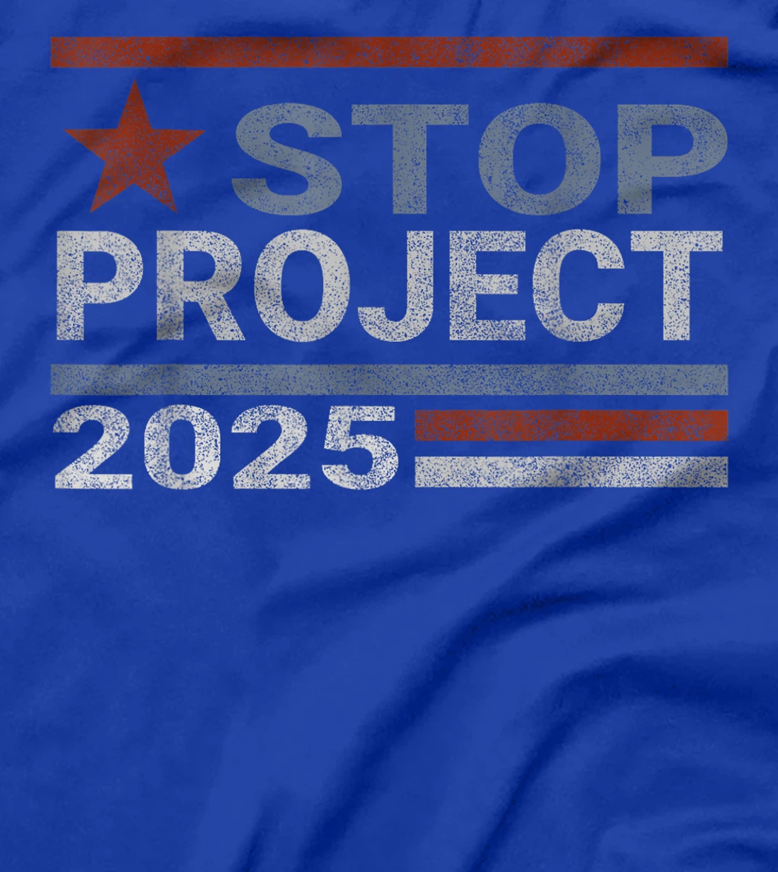 Stop project 2025 American flag Anti trump biden supporter T-Shirt