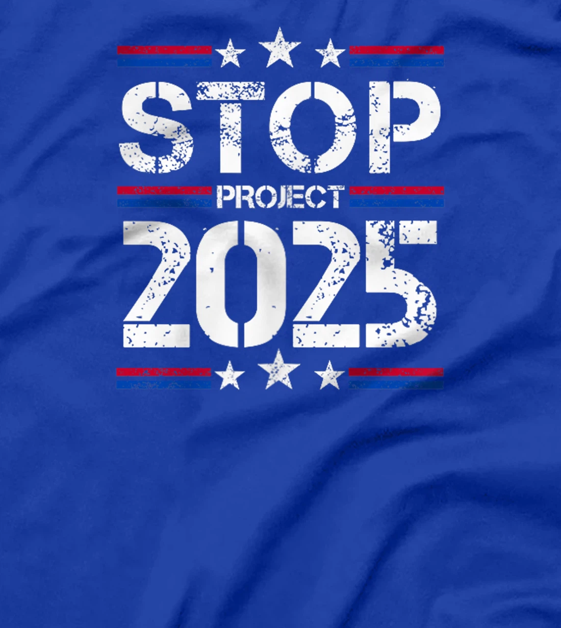 Stop project 2025 American flag Anti trump biden supporter T-Shirt