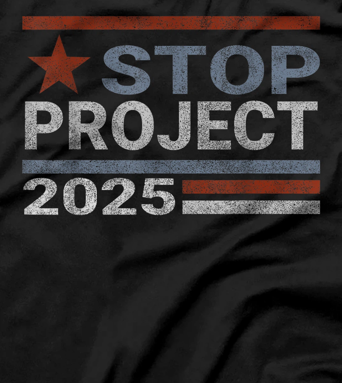 Stop project 2025 American flag Anti trump biden supporter T-Shirt
