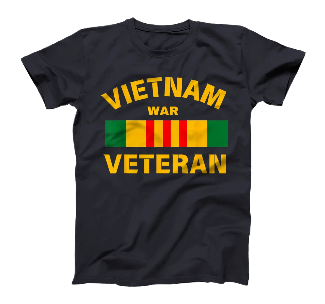 Womens Vietnam Veteran United States Soldier Military Veterans Flag T-Shirt