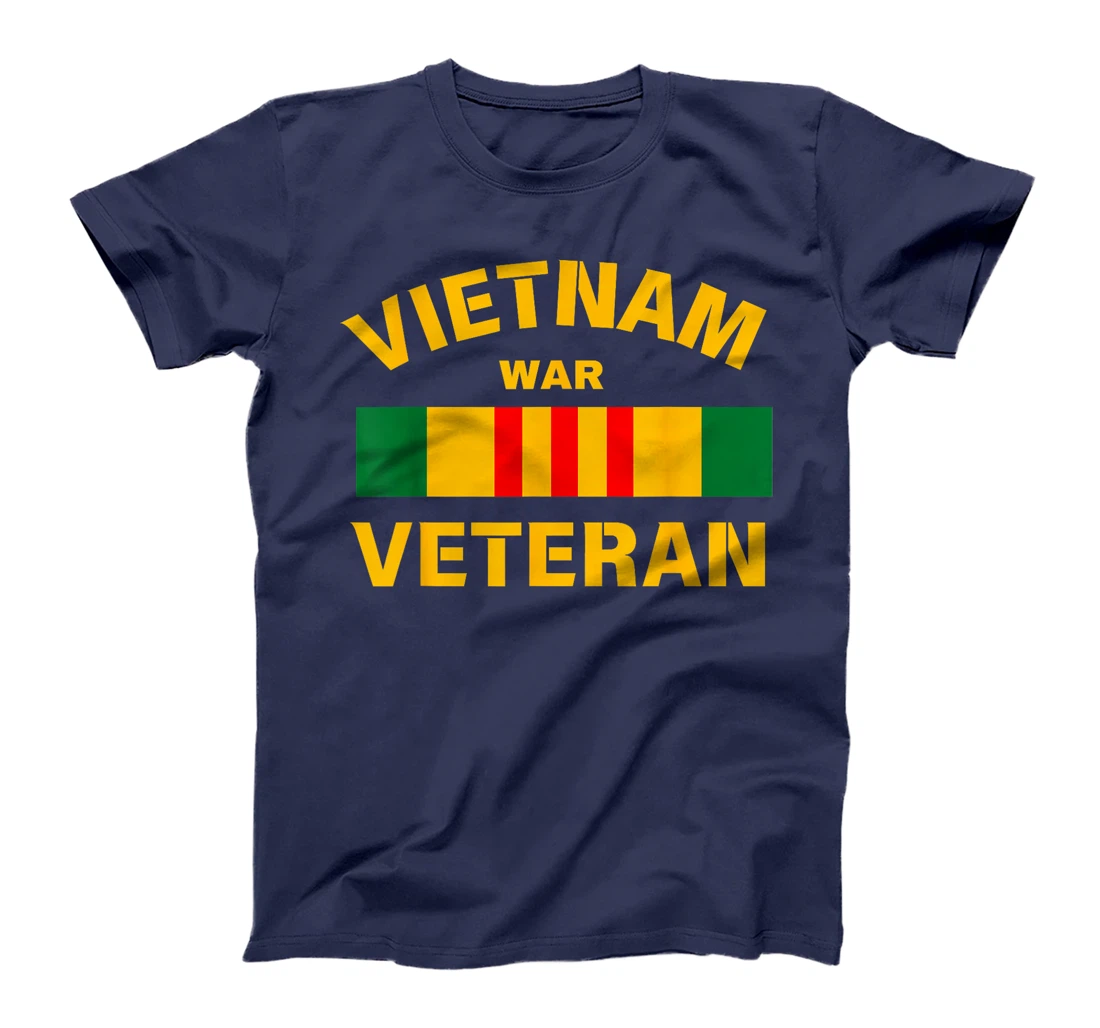 Womens Vietnam Veteran United States Soldier Military Veterans Flag T-Shirt