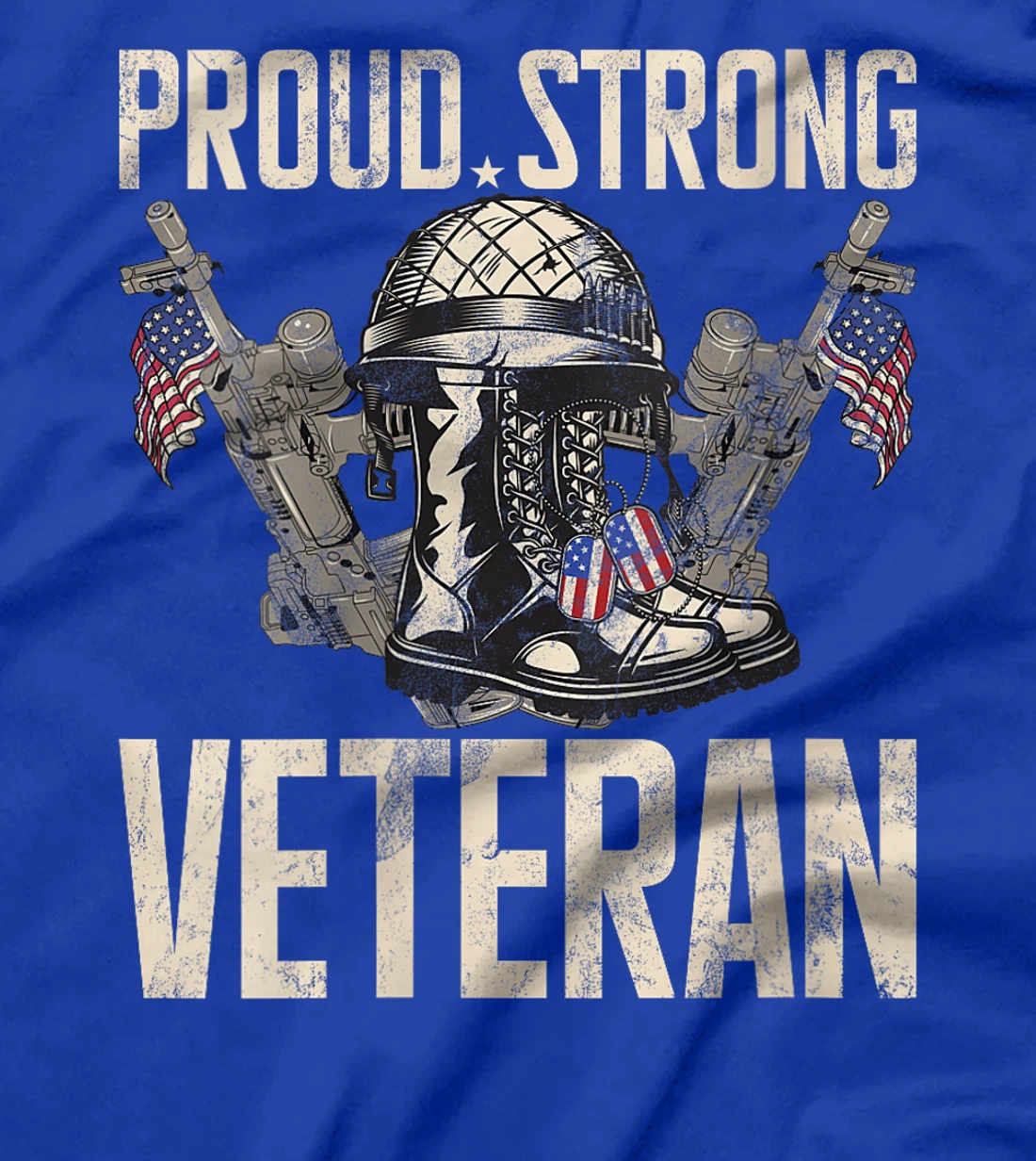 Womens Proud Strong Veteran T-Shirt