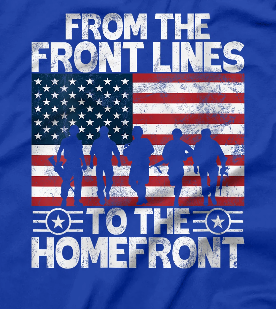 Womens From the Front Lines to the Homefront Veteran T-Shirt