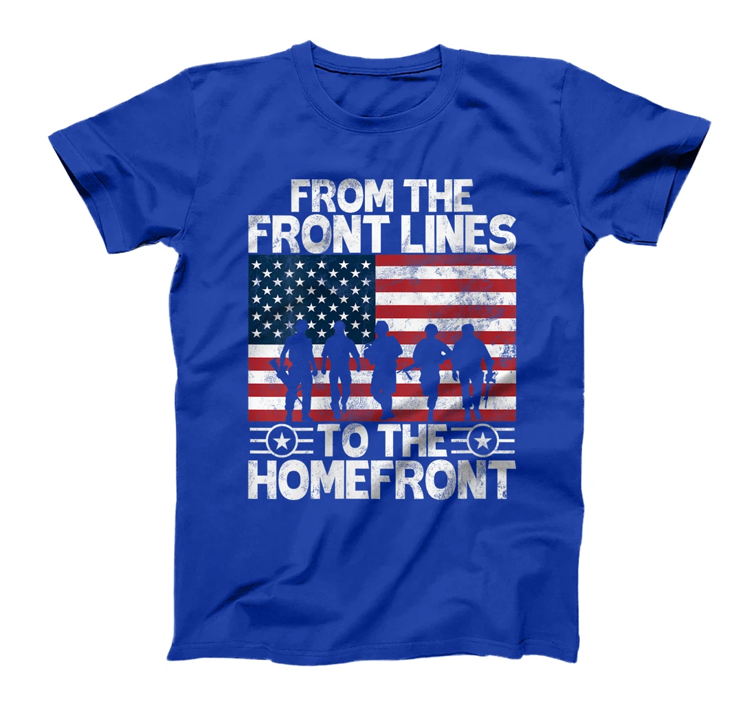 Womens From the Front Lines to the Homefront Veteran T-Shirt