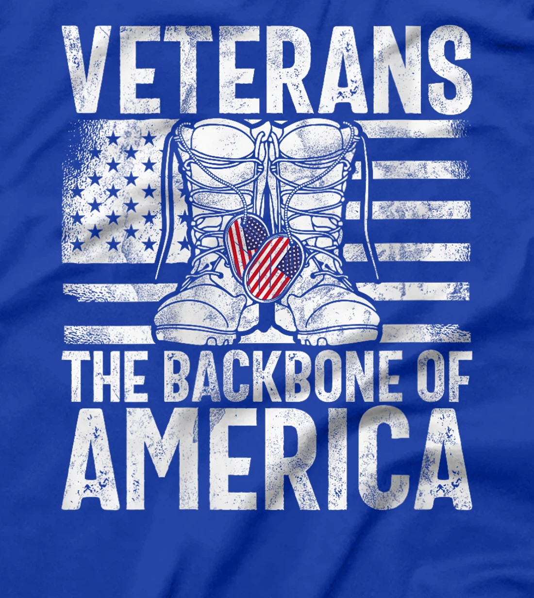 Womens Veterans The Backbone of America Veteran T-Shirt