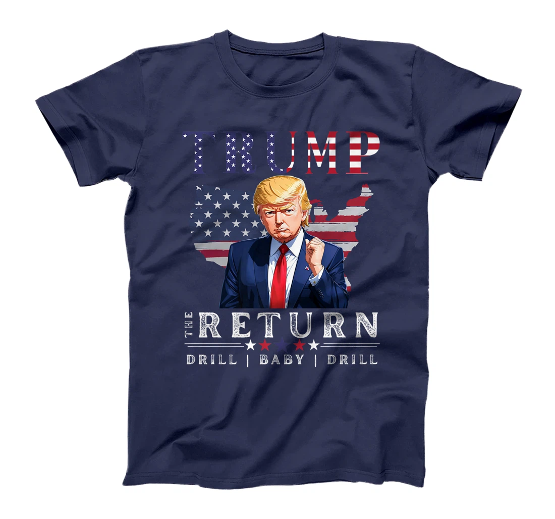 Donald Trump 2024: Drill Baby Drill- American Flag, Nov 5 Premium T-Shirt