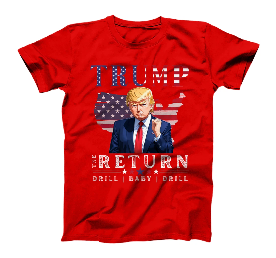 Donald Trump 2024: Drill Baby Drill- American Flag, Nov 5 Premium T-Shirt