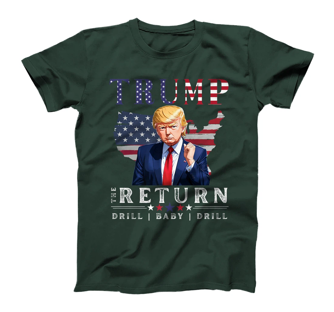 Donald Trump 2024: Drill Baby Drill- American Flag, Nov 5 Premium T-Shirt