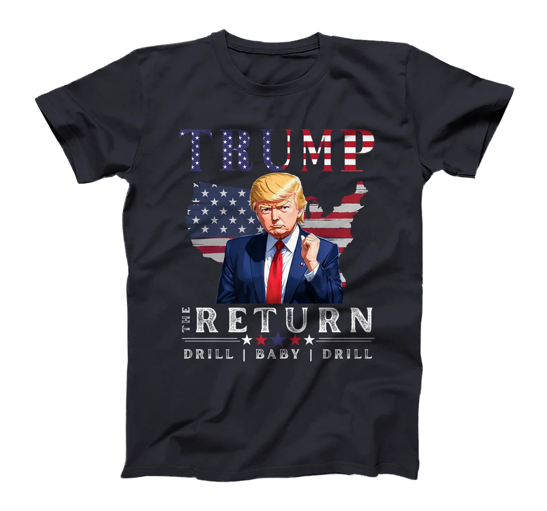 Donald Trump 2024: Drill Baby Drill- American Flag, Nov 5 Premium T-Shirt