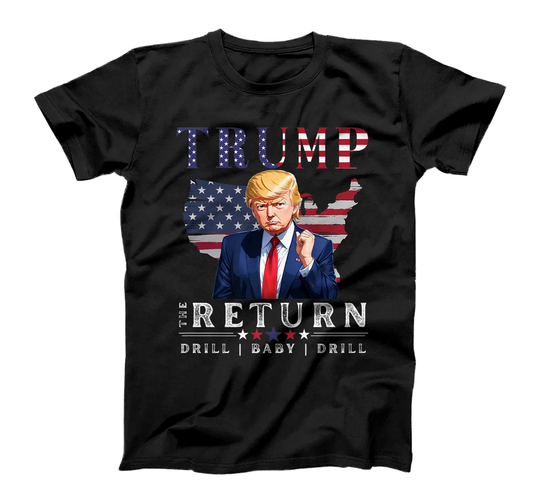 Donald Trump 2024: Drill Baby Drill- American Flag, Nov 5 Premium T-Shirt