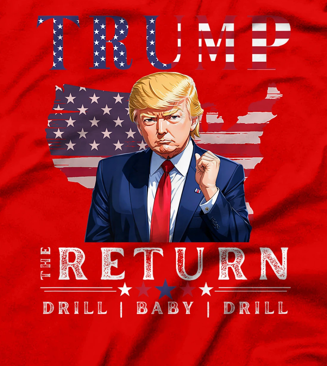 Donald Trump 2024: Drill Baby Drill- American Flag, Nov 5 Premium T-Shirt