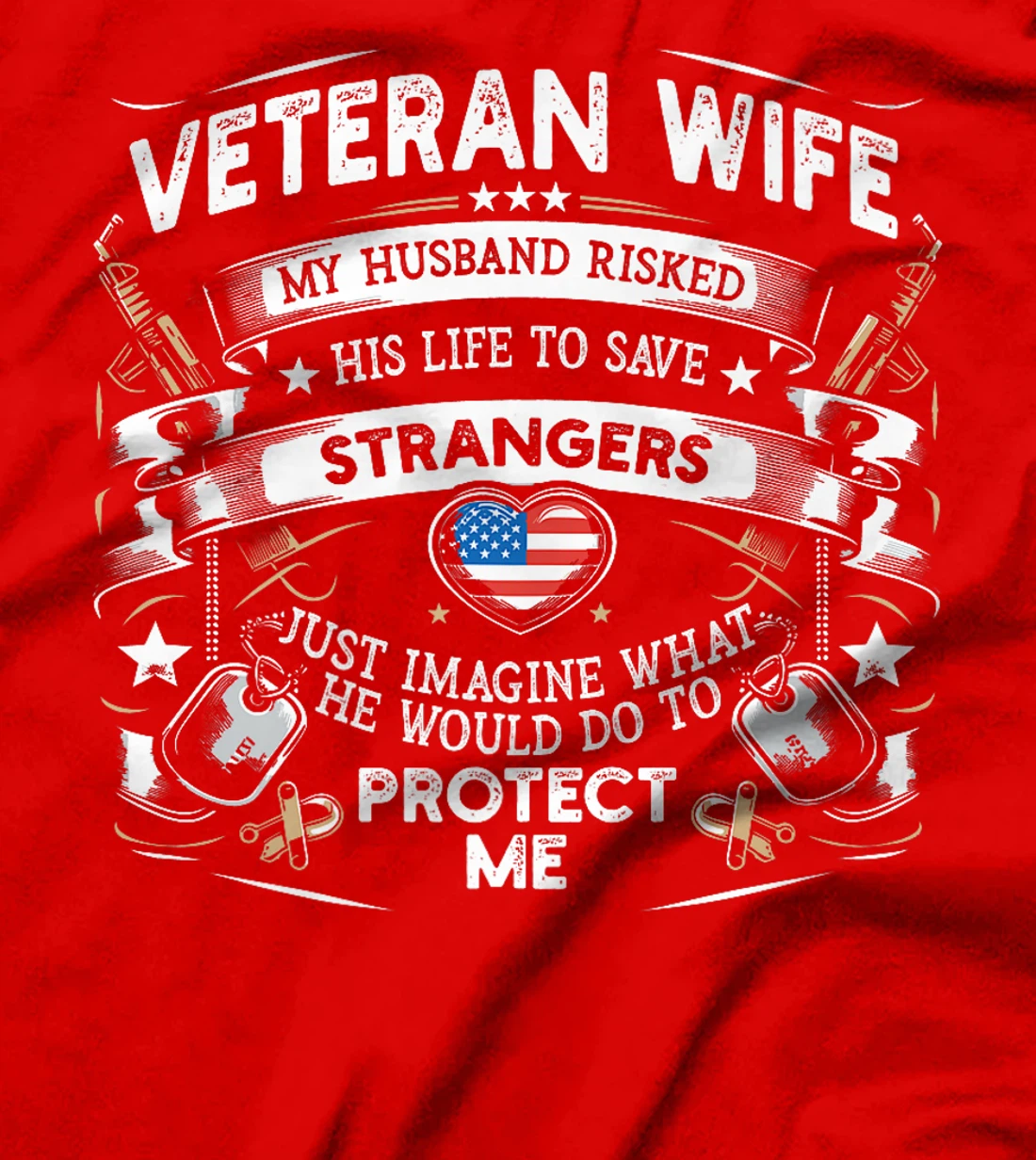 Womens Veteran Wife Army Husband Soldier Saying Military Spouse Day T-Shirt