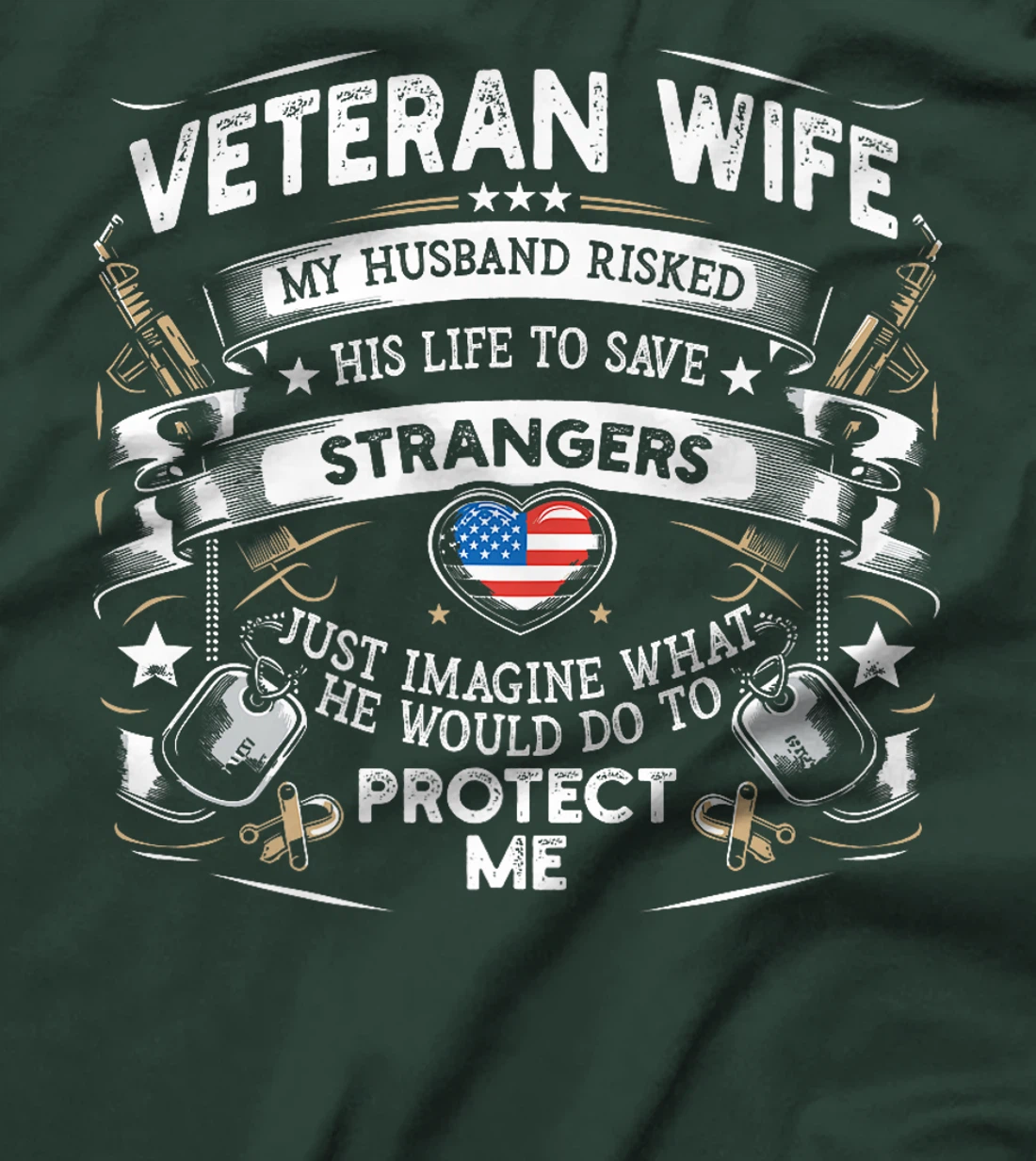 Womens Veteran Wife Army Husband Soldier Saying Military Spouse Day T-Shirt