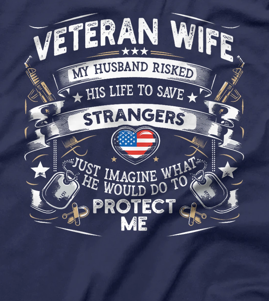 Womens Veteran Wife Army Husband Soldier Saying Military Spouse Day T-Shirt