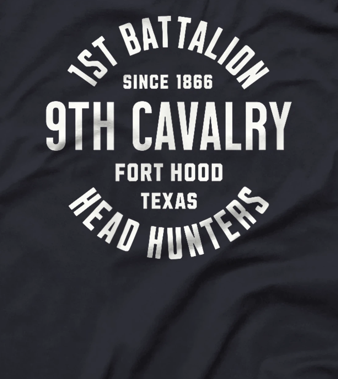 Womens 1st Battalion 9th Cavalry Head Hunters Fort Hood Veteran T-Shirt