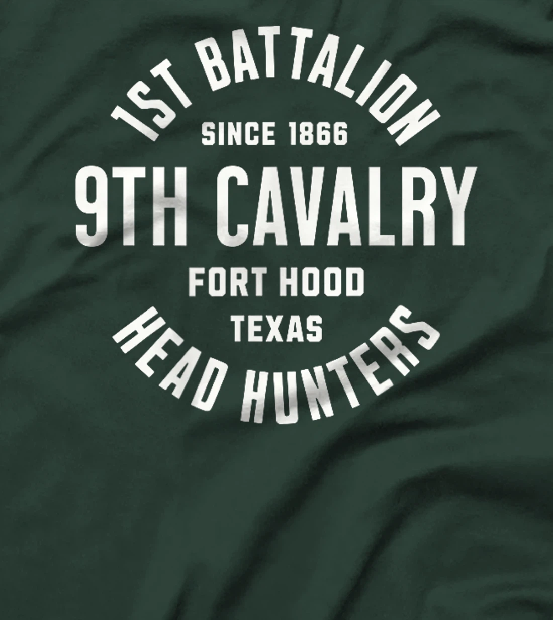 Womens 1st Battalion 9th Cavalry Head Hunters Fort Hood Veteran T-Shirt