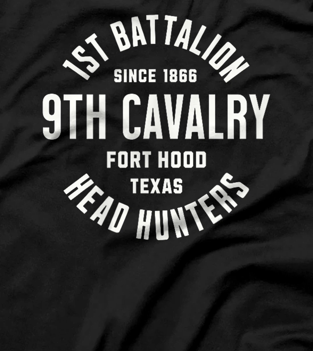 Womens 1st Battalion 9th Cavalry Head Hunters Fort Hood Veteran T-Shirt