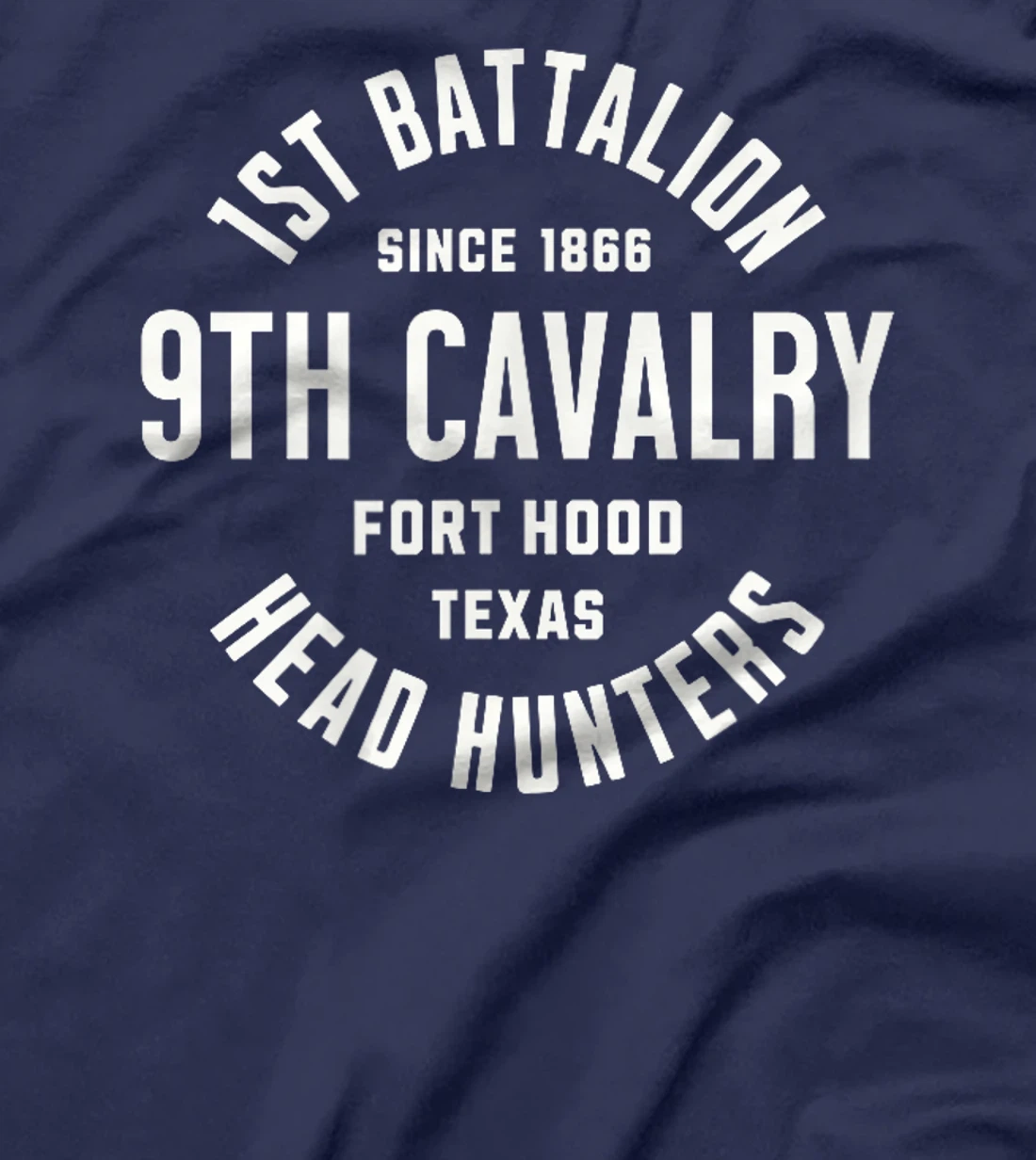 Womens 1st Battalion 9th Cavalry Head Hunters Fort Hood Veteran T-Shirt
