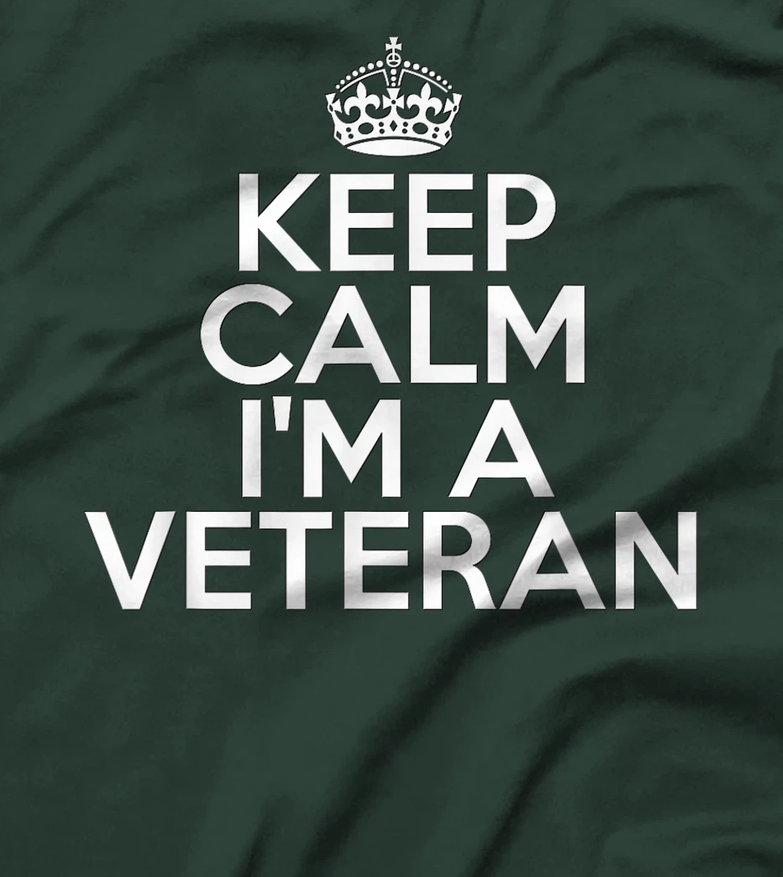 Funny Relaxing Veteran Keep Calm I'm a Veteran T-Shirt