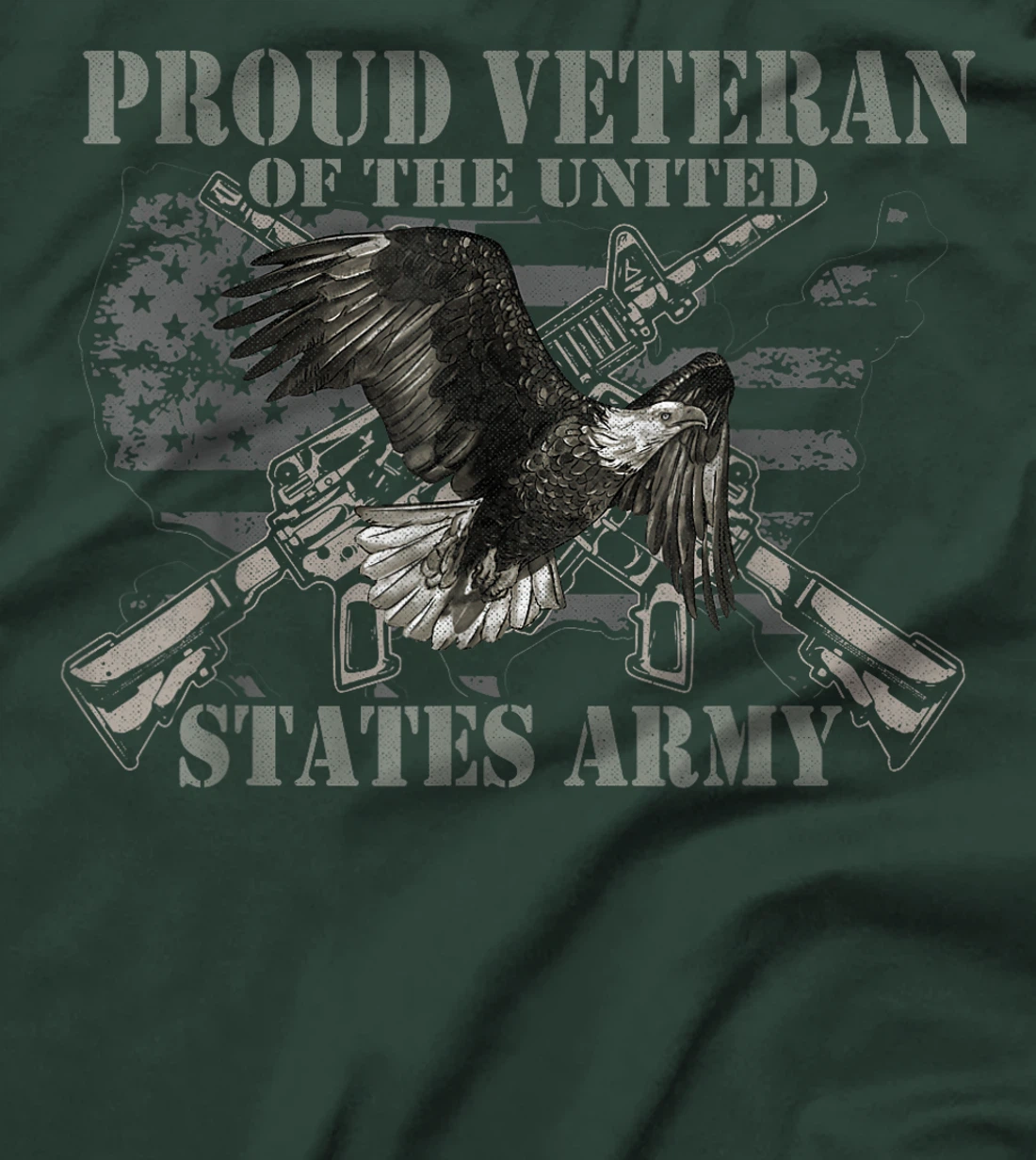 Proud Veteran Of The United States Eagle Us Flag Veteran T-Shirt