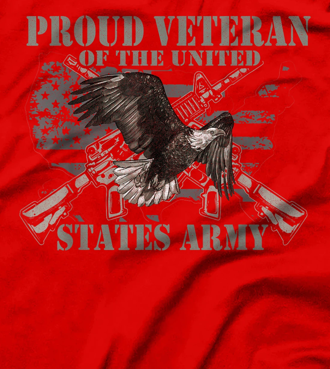 Proud Veteran Of The United States Eagle Us Flag Veteran T-Shirt