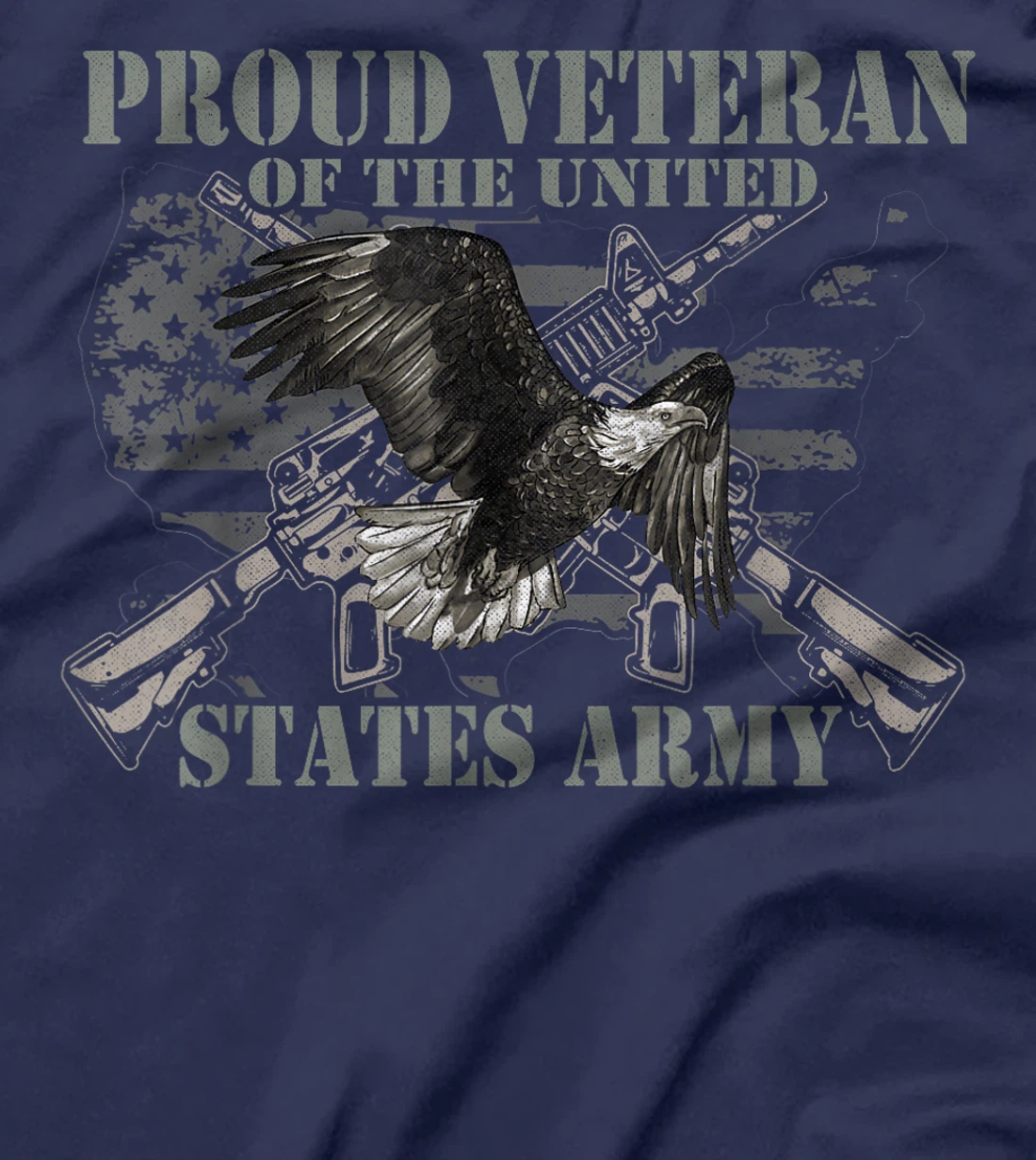 Proud Veteran Of The United States Eagle Us Flag Veteran T-Shirt