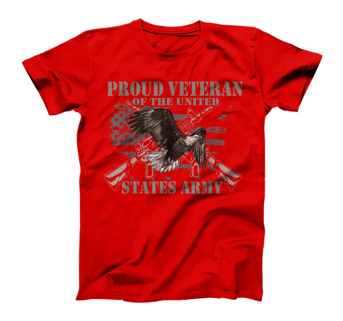 Proud Veteran Of The United States Eagle Us Flag Veteran T-Shirt