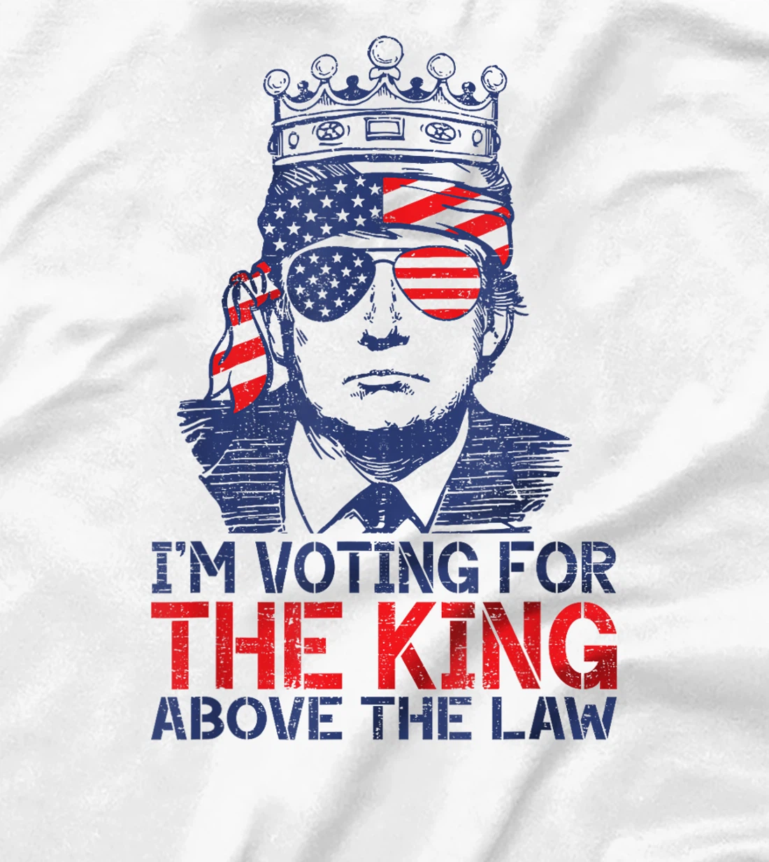 I'm Voting Trump 2024 King Above the Law T-Shirt
