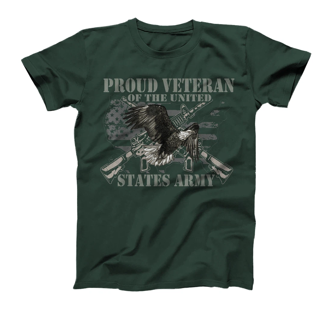 Proud Veteran Of The United States Eagle Us Flag Veteran T-Shirt