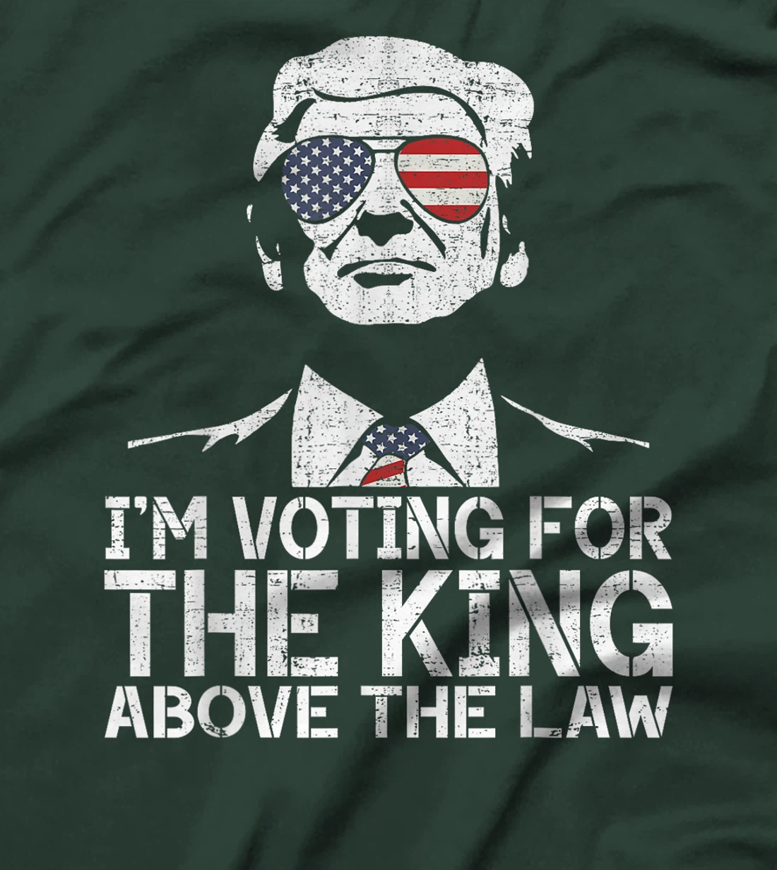 I'm Voting For The King Above The Law Funny Trump Immunity T-Shirt